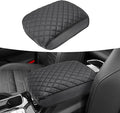 Center Console Armrest Cover for KIA Telluride 2020 2021 2022 2023 2024, Vinyl Leather, Arm Rest Lid Covering, Anti-Scratch, Interior Accessories, Black