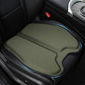 Soft Thin Gel Seat Cushion for Car Seat, Office Chair, Wheelchair, Stadium - Non-Slip Car Seat Cushions with 1 Inch Gel - Sciatica & Tailbone Pain Relief (Green)