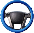 FH Group Universal Fit Silicone with Grip and Pattern Massaging Grip Steering Wheel Cover fits most Cars, SUVs, Trucks, and Vans Dark Blue