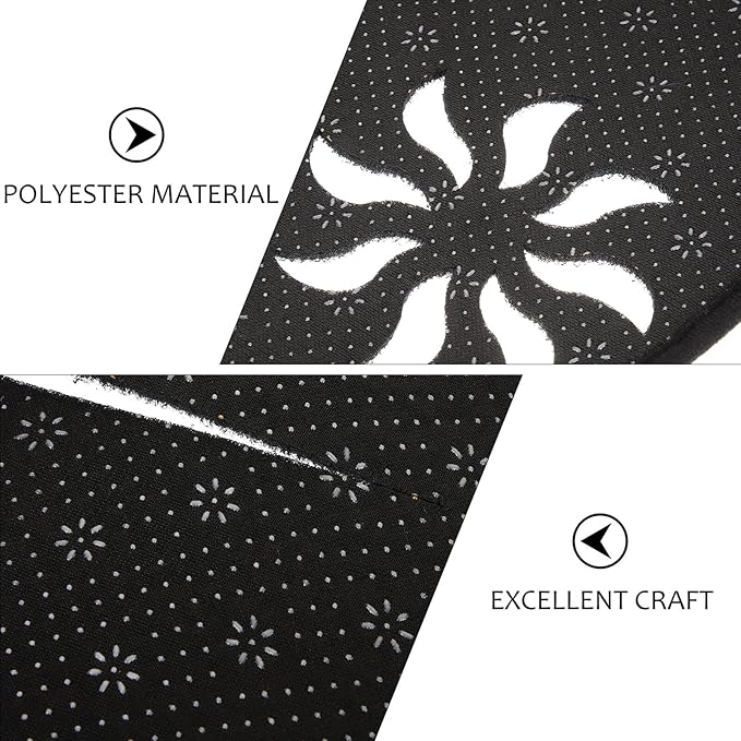 Polyester Dashboard Cover Non-Slip Car Dash Protector Mat with Pre-Cut Vent Custom Fit for Left-Hand Drive Vehicles Interior Sunshade Glare Pad