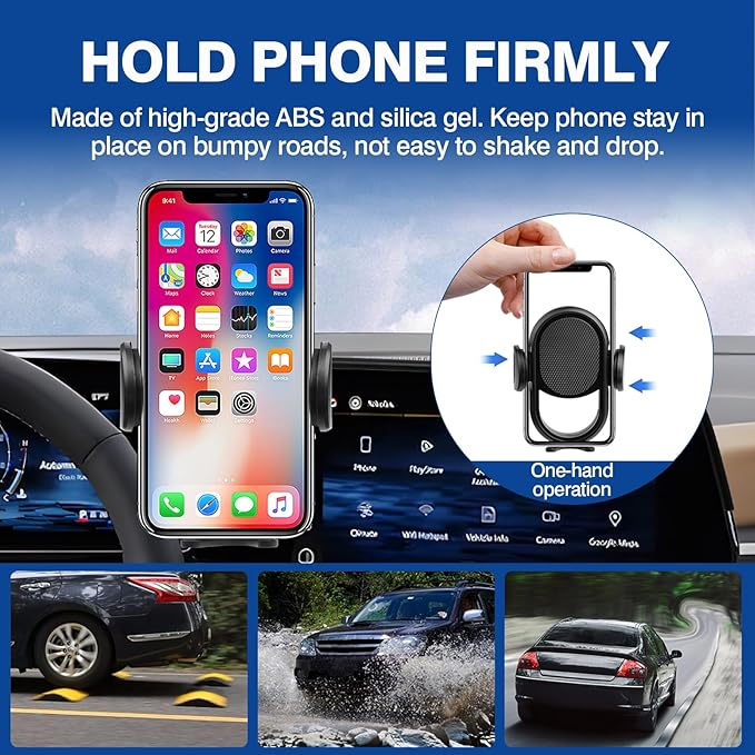 Autorder Car Phone Holder for 2025-2026 Chevy Chevrolet Equinox Accessories Phone Mount 11.3-Inch Screen Cell Phone Automobile Cradles Hands-Free 360 Degree Rotation(Not for EV)