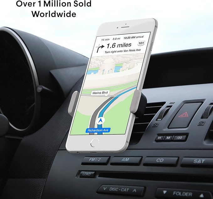 Kenu Airframe | Vent Car Phone Mount | Android and iPhone Car Holder | iPhone 8 Car Mount + iPhone 7, 6s, 6, 5s, 5, SE, and Small to Medium Smartphones Car Accessories Phone Holder | Black
