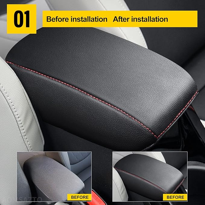 AOMSAZTO Armrest Covers for 2021 2020 2019 2018 2017 2016 Jeep Cherokee Console Cushion for Jeeps