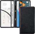 CoBak Car Registration and Insurance Holder - Vehicle Glove Box Car Organizer,Auto Truck Comparment Accessories Case with Magnetic Closure for Driver License,Cards