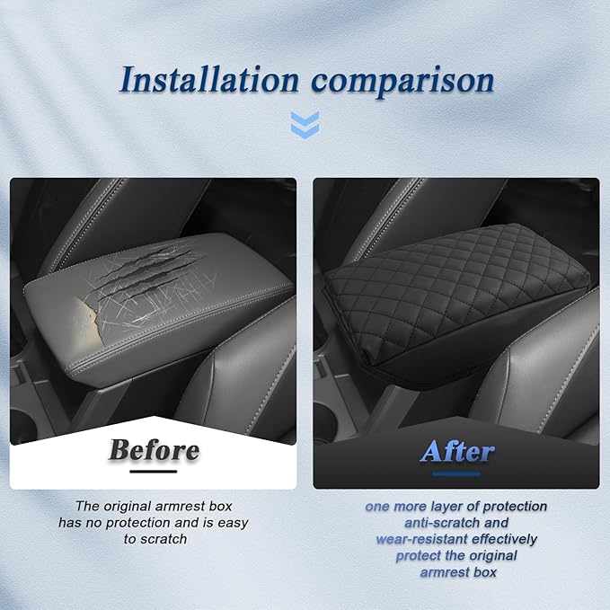 BIBIBO for 2024 Subaru Crosstrek Center Console Armrest Cover,Armrest Cushion 2023 2024 Subaru Crosstrek /2024 Subaru Impreza Arm Rest Cover, Crosstrek Car Arm Rest Pad Cover, (Black-Without Pocket)