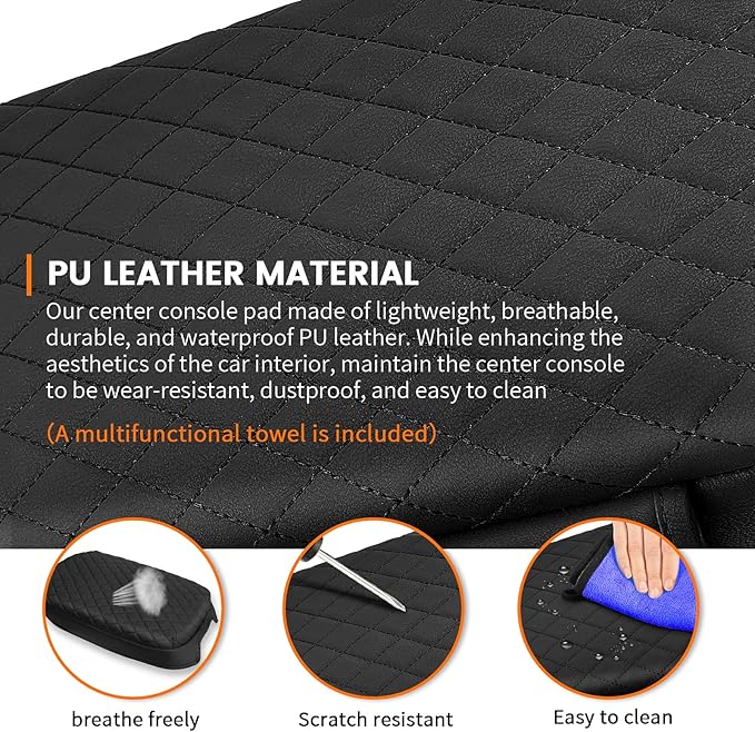 Custom Fit for Center Console Cover Nissan Frontier 2025 2024 2023 2022 Armrest Cover Center Console Pad Interior Accessories Car Armrest Seat Box Cover Protector