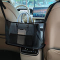 Car Net Pocket Handbag Holder, Purse Holder for Car, Driver Storage Netting Pouch for Handbag Purse, Mesh Vehicle Storage Organizer Between Front Seats Universal for SUV Truck RV (Black)