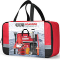 Roadside Emergency Car Kit for Vehicles, Car First Aid Kit Emergency Kit with Jumper Cables, Snow Shovel, Tow Strap, Car Safety Kits, Road Trip Assistance for Men, Women, New Driver Gifts