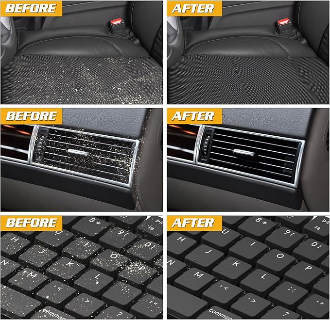 Magshion Car Cleaning Gel Dust Cleaning Gel for Car Vent, 3 Pack Auto Detailing Tools Home Office Detailing Jelly Keyboard Cleaner for Dust and Debris Removal (Multicolor)