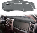 Yiz Dash Cover Mat Custom Fit for Dodge Ram 1500 2009-2018, Ram 1500 Classic 2019-2024,Ram 2500 3500 2010-2018, Ram 4500 5500 2011-2018 Dashboard Cover Pad Carpet Protector (11-18 Dark Gray) J17
