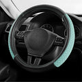 Skechers Steering Wheel Cover,Max Cushioning Leather Steering Wheel Cover Universal Fit 14" 1/2-15" Car Wheel Protector for Men Women Fit Suvs,Vans,Sedans,Car,Trucks,Mint