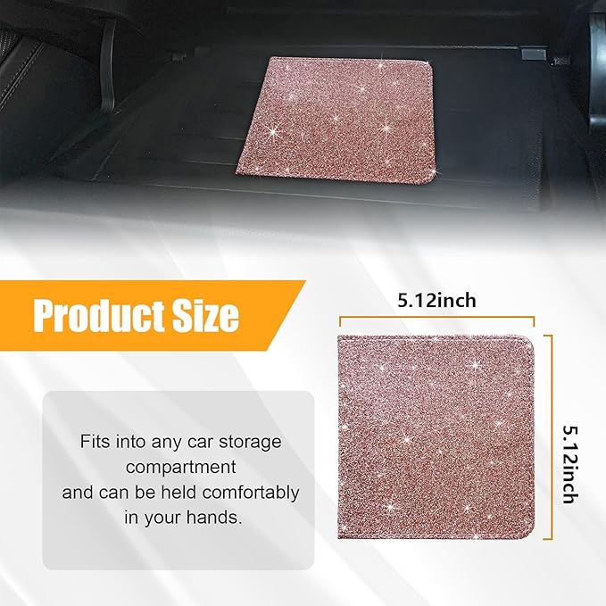 Kewucn Car Registration and Insurance Holder, Leather Auto Glove Box Organizer, Vehicle Compartment Accessories Case for Cards, Driver License & Essential Documents