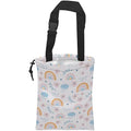 ghatobty Car Trash Bag Hanging Cloud Rainbow Flower Car Trash Can Waterproof Garbage Bag Hanging for Car Back Seat