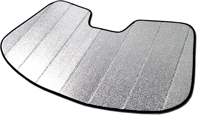 Custom Fit Car Sun Shade Windshield | Sun Visor | Car Window Shades | Fold Up Front Sunshade Visor | Compatible with Acura ILX 2013-2020 | CFS-001-S | Silver & Grey 1-pc Set