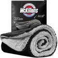 McKillans® Extra Large Dual-Color Car Drying Towel XL - Edgeless & Ultra Soft & Absorbent - 36" x 28" - 1200 GSM Twisted Loop Microfiber Towel for Cars - Drying Towel Car Detailing - Car Wash Towels