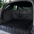 Bulldogology Cargo Mesh SUV Cargo Liner for Dogs – Waterproof Heavy Duty Pet Trunk Protector, 55″ x 106″ with Mesh Window & 60/40 Split Fit (XL, Black)
