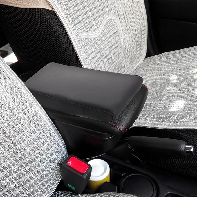 GANAZONO Memory Foam Car Armrest Cushion Pad for Center Console, Universal Fit Car Arm Rest Box Cover with Elevated Support for Driving Comfort