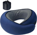 HWGIZP Travel Pillow | High-Density Memory Foam Pillow with 360° Surround Support. Ergonomically Designed. Ideal for Airplane Travel and Home Use.