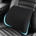 Lumbar Support Pillow for Car, Lower Back Support for Driving Seat Memory Foam Lumbar Pillow for Office Chair - Back Pain Relief for Car Seat, Wheelchair (3D Mesh Black)