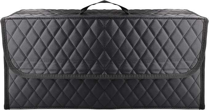 Trunk Organizer for Car,Foldable Car Organizer Back Seat,Tool Storage Organizer for Suv,Car Trunk Organizer and Storage for Sedan (Black, 20 inch *9.5 inch)