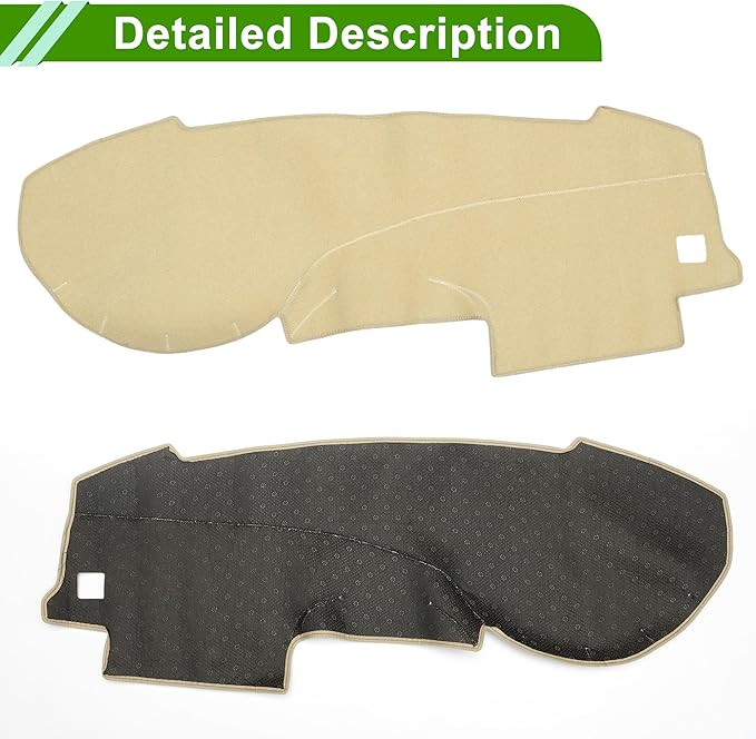 Dashboard Cover for Nissan Sentra 2008-2011 Non-Slip Interior Dash Cover Mat Polyester Silicone