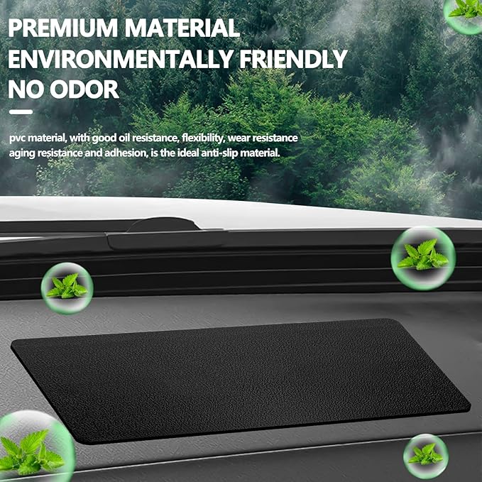 Dashboard mat Rubber Non-Slip mat, 15.7"x7.8" Large Size car Non-Slip mat, car Dashboard Accessories for car Interior Organizer.