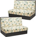 Stretch Rv Dinette Cushion Covers,2 Seat Rv Seat Covers with 1 Backrest & 1 Bench Covers,RV Cushion Couch Covers Dinette Both Seats for RV Camper (Plant 3, 2 Backrest & 2 Bench Covers)