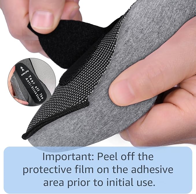 Dujuanus Neck Travel Pillows for Airplanes Memory Foam Neck Comfort Pillow Compact Ergonomic Design Sleeping Essentials for Long Flights Car Rides and Home Use (Grey)