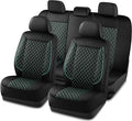 Skechers Car Seat Covers,Piping Luxury Faux Seat Covers,Waterproof Anti Slip Car Seat Protector Full Set,Car Accessories Airbag Universal Fit for Most Cars,Vans,Trucks,SUV,Mint