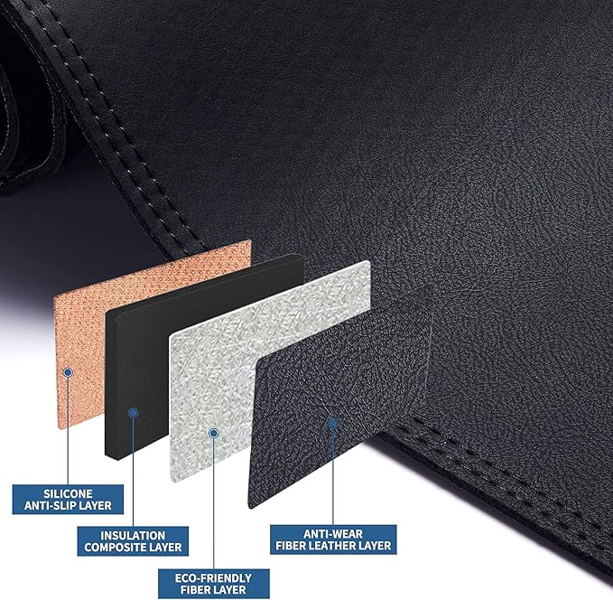 BDFHYK Dash Board Cover PU Dashboard Mat Pad Sun Protection Anti-Vertigo Mat Blanket Compatible with Toyota Camry 2007-2011