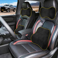 Car Neck & Lumbar Support Pillow Set for Dodge RAM1500, Soft Memory Foam Headrest & Back Cushion, Ergonomic Comfortable Seat Support for Daily Driving and Long Trips Car Interior Accessories