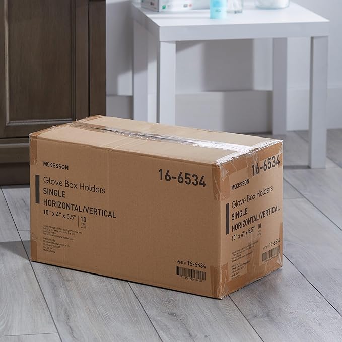 McKesson Glove Box Holder, 1 Box Capacity, Horizontal or Vertical Mounting, 4 in x 5 1/2 in x 10 in (L x W x H), 10 Count