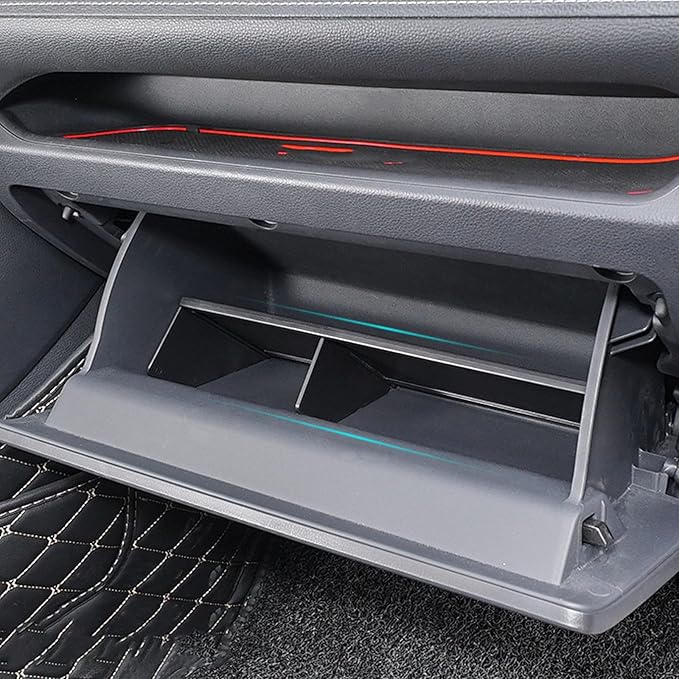 x xotic tech Glove Box Organizer Compatible with Toyota RAV4 2025 2024 2023 2022 2021 2020 2019, Insert Glove Compartment Dividers ABS Interior Center Console Storage Holder Tray Accessories