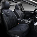 FLORICH Car Seat Covers, Black Leather Car Seat Covers Front Seats, Premium Leatherette Car Seat Cushion for Cars, Automotive Seat Protectors Universal Fit for Most Sedans Cars SUV Trucks