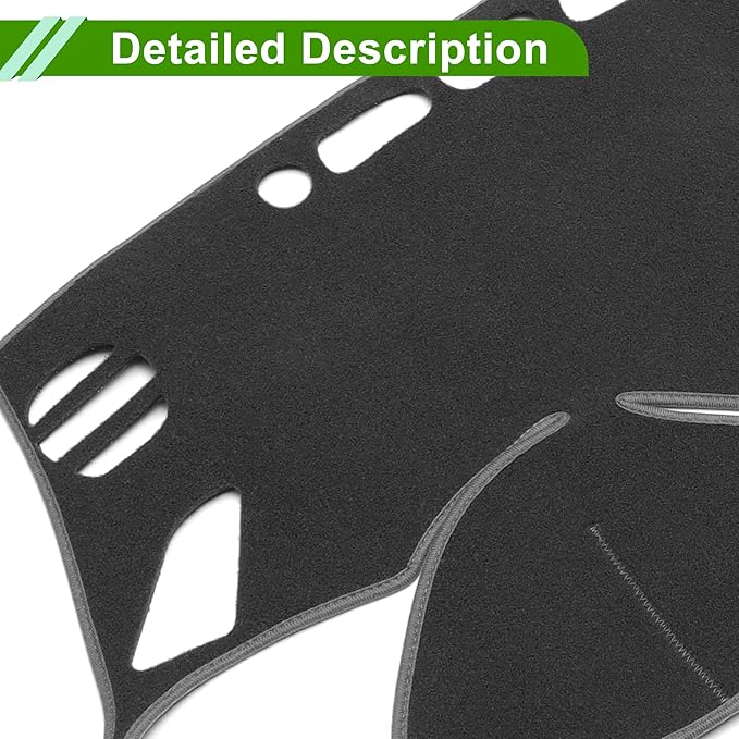Dashboard Cover for Nissan Murano 2015-2019 Non-Slip Center Console Dash Cover Mat Polyester Silicone