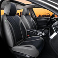 FLORICH Seat Covers, Front Leather Seat Covers, Car Seat Covers 2 PCS,Waterproof Seat Cover for Cars, Luxury Leatherette Gary Car Seat Cushion, Automotive Seat Covers for Sedan SUV Pick-up Truck