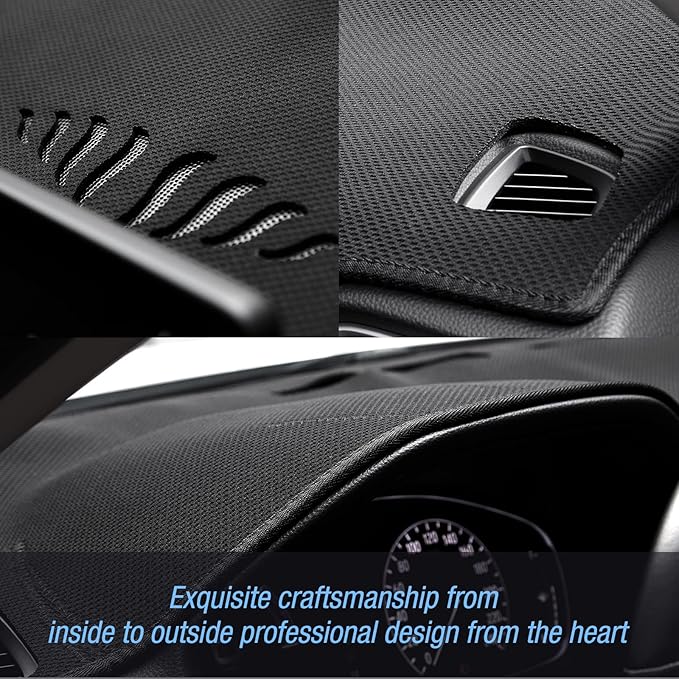 Dash Cover Honeycomb Dashboard Cover Mat Compatible with 1999-2006 Chevy Silverado GMC Sierra 1500/2500/3500 2001-2006 Tahoe Avalanche Suburban Yukon