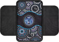 Wolf Boho Mandala Pattern Car Center Console Cover with Side Pockets Elastic Automobile Armrest Pad Comfortable Armrest Seat Box Cover Protector Car Decor Accessories