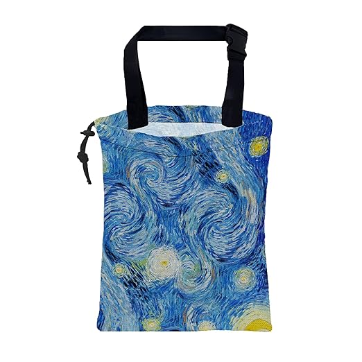 KXWQTRDD Car Garbage Bag Starry Night Hanging Canvas Car Trash Bag Waterproof Drawstring Car Back Seat Organizer for Car Back Front Seat Console with Adjustable Buckle