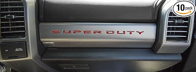 TufSkinz Super Duty Glove Box Letter Inserts - Compatible with 2017-2022 Super Duty