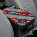 Bohemian Universal Armrest Cover Pad, Car Center Console Cushion, Boho Ethnic Style Auto Armrest Decorative Pad with Elastic Straps, Car Arm Rest Cover Protector for Vehicles (Armrest Cover-C)