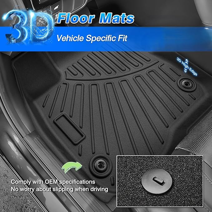 Cartist Floor Mats Custom Fit for Toyota Camry 2025 2026 All Weather Floor Liners for Camry Accessories Heavy Duty TPE Waterproof