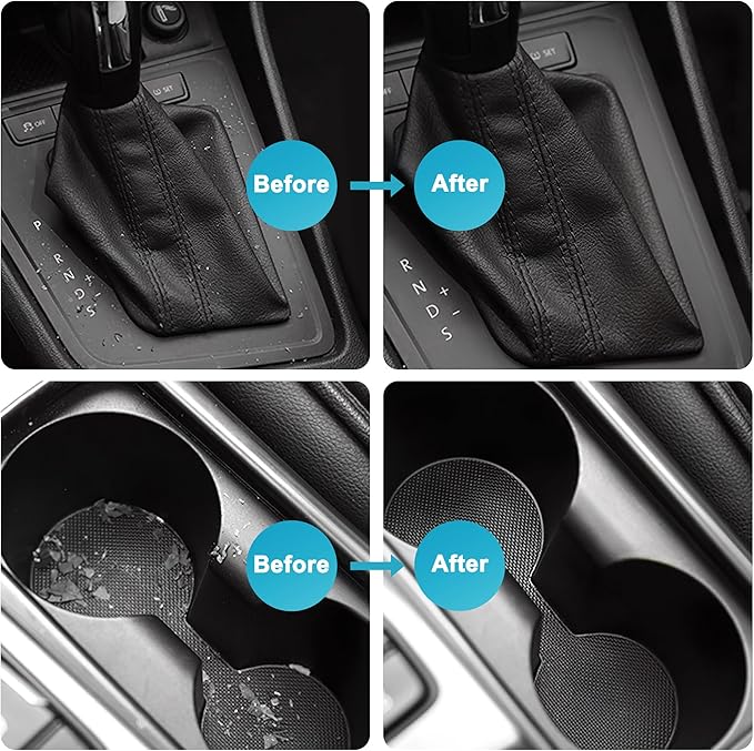 FiveJoy Car Cleaning Gel Kit - Universal Car Detailing Putty for Car Interior - Reusable Goop Cleaner Supplies Auto Slime for Home, Office, Keyboard, Computer 2Pack Purple