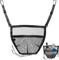 Car Purse Holder, Seat Back Net Storage Bag Between Front Seats for Easy Access, Portable Car Interior Organizer Pocket Hanging Cars Barrier Protect Dogs and Kids