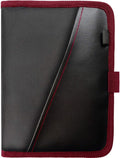 Glove Box Compartment Organizer - Car Document Holder - Owner Manual Case Pouch - Vehicle Storage Wallet for Registration & Insurance Card - Premium Auto Paperwork Holder - Log Book included - Red