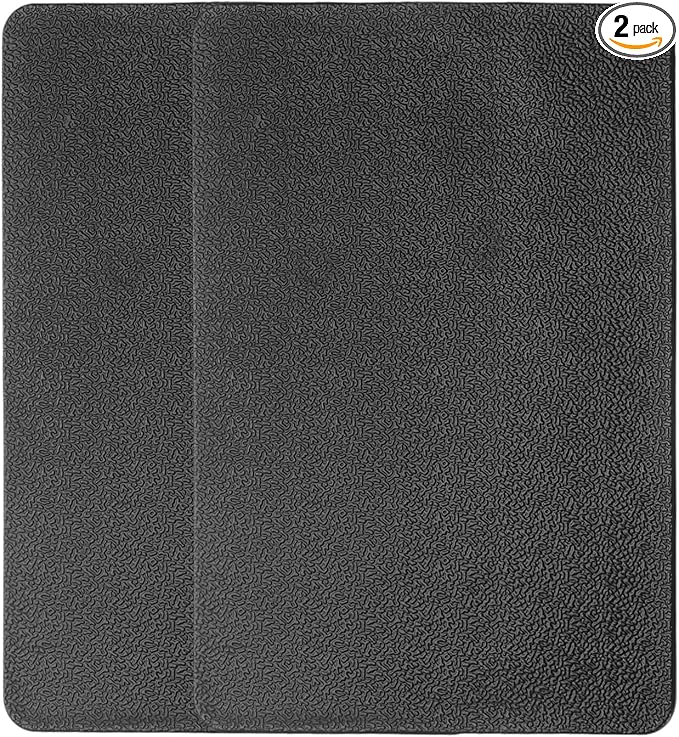 HARFINGTON 2pcs Car Dashboard Anti-Slip Mat 7" x 5" Universal Sticky Dash Pad Washable Reusable Car Non-Slip Mats for Phone Keys Sunglasses Electronic Devices, Black