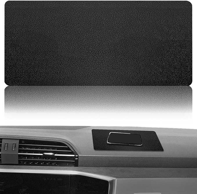 Dashboard mat Rubber Non-Slip mat, Leather Texture 10.6"x5.9" Size car Non-Slip mat, car Dashboard Accessories for car Interior Organizer.