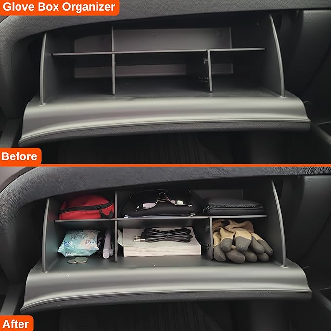 Vehicle OCD – Center Console Divider and Glove Box Organizer for Honda Pilot (2016-2022), Ridgeline (2017-2023), and Passport (2017-2023) – Made in USA – SLX516