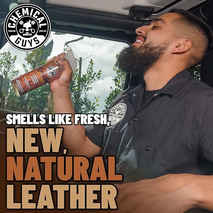 Chemical Guys AIR_300_04 New Car and Leather Scent Sample Kit, Great for Cars, Trucks, SUVs, RVs & More (4 fl oz) (2 Items)