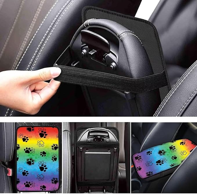 Horeset Paw Center Console Armrest Cover for Men Women, Anti-Scratch Car Arm Rest Cover Pad Accessories Interior Decor